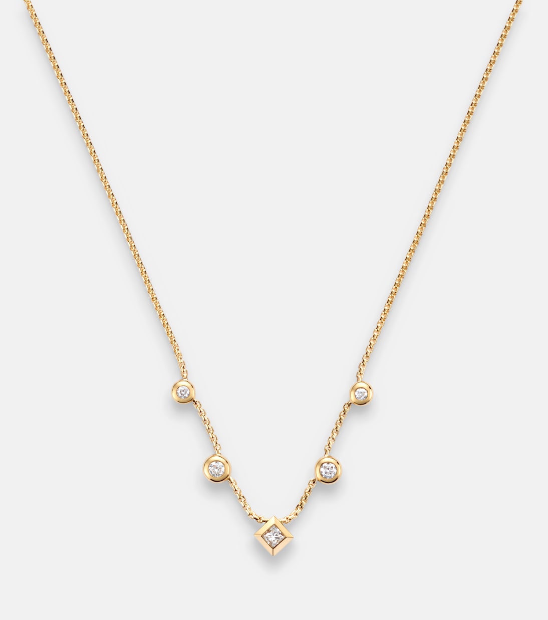 Halskette Petite Modern Renaissance® aus 18kt Gelbgold mit Diamanten | David Yurman