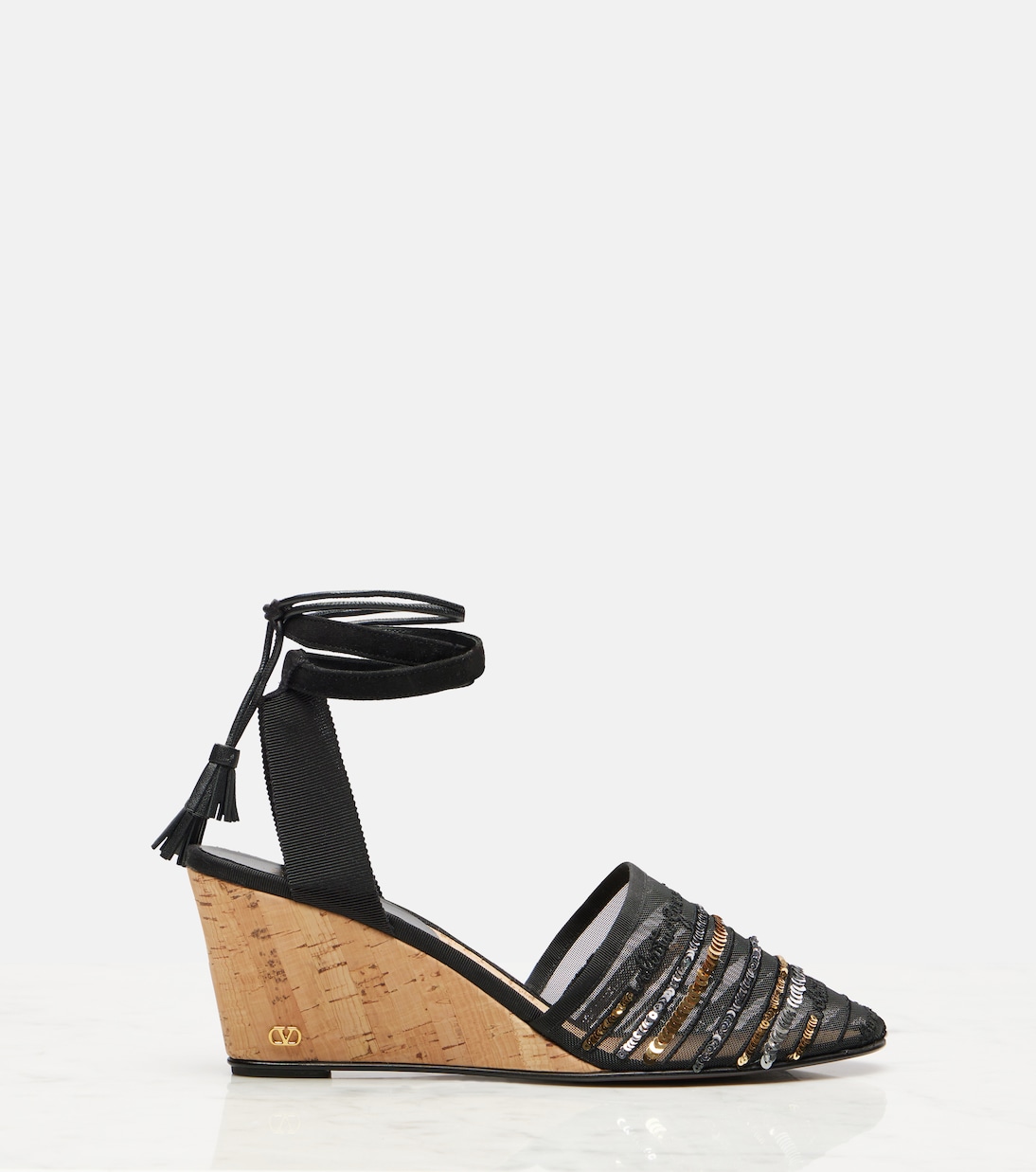 La Cruisette embellished espadrille wedges | Valentino Garavani