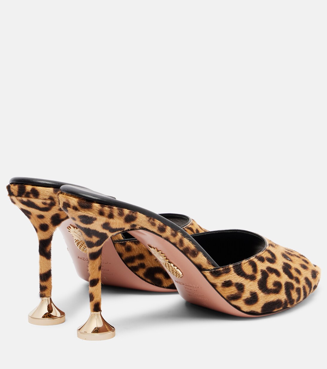 Pantoletten Bisous 85 aus Kalbshaar | Aquazzura