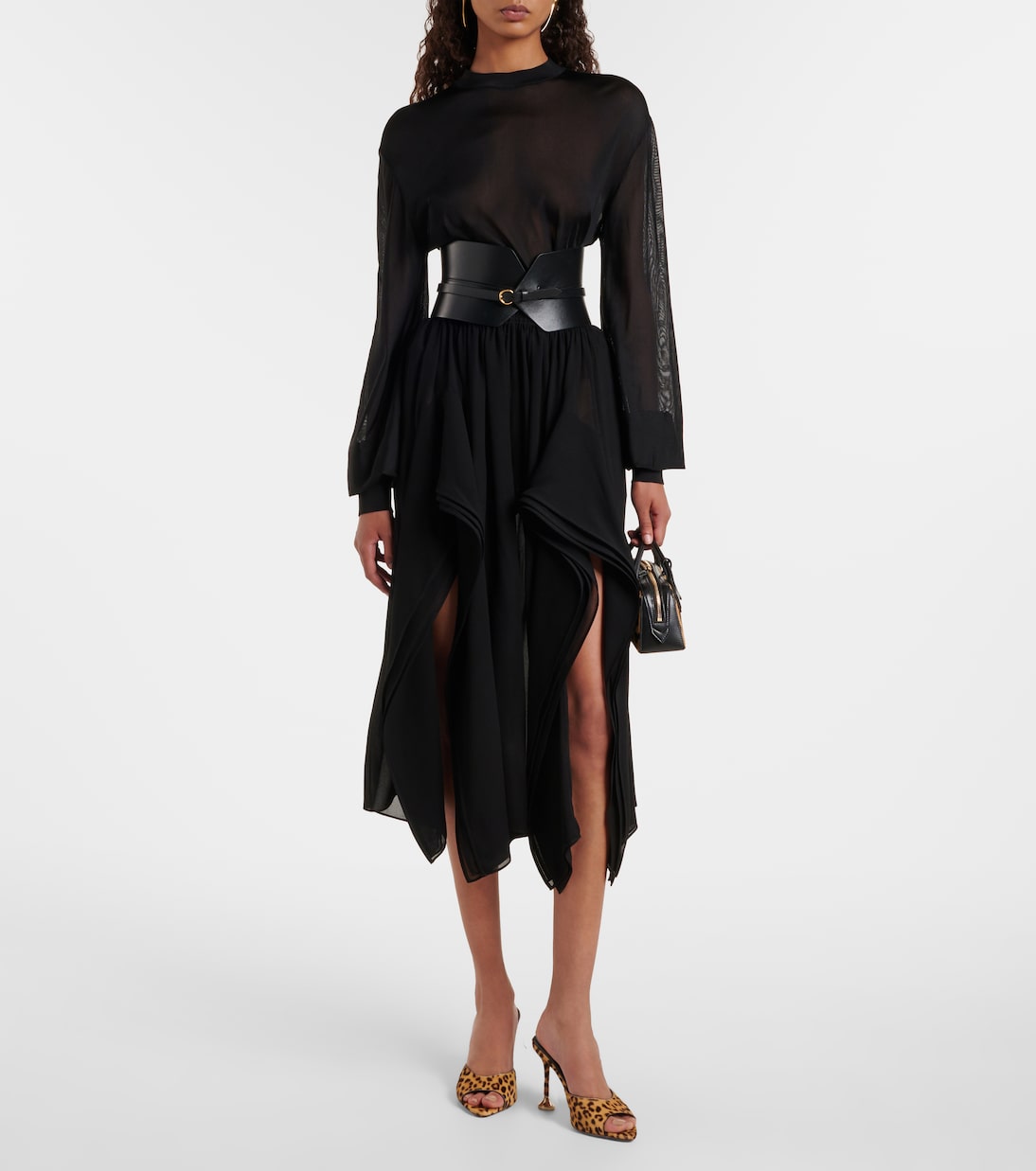 Pantoletten Bisous 85 aus Kalbshaar | Aquazzura