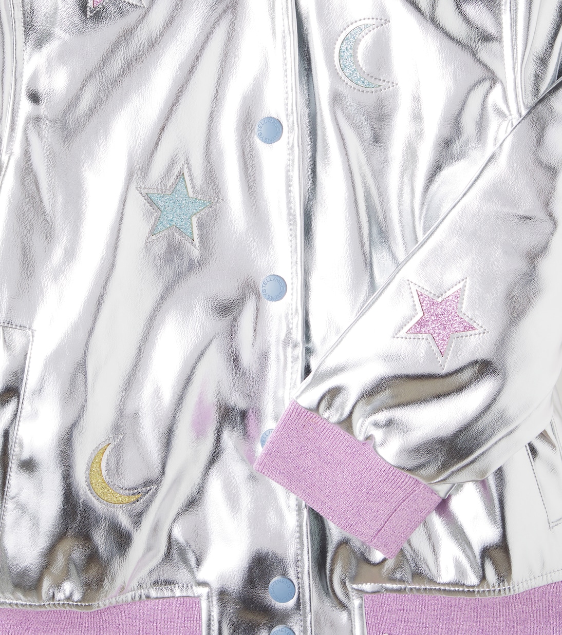 Metallic patch-appliqué jacket | Stella McCartney Kids