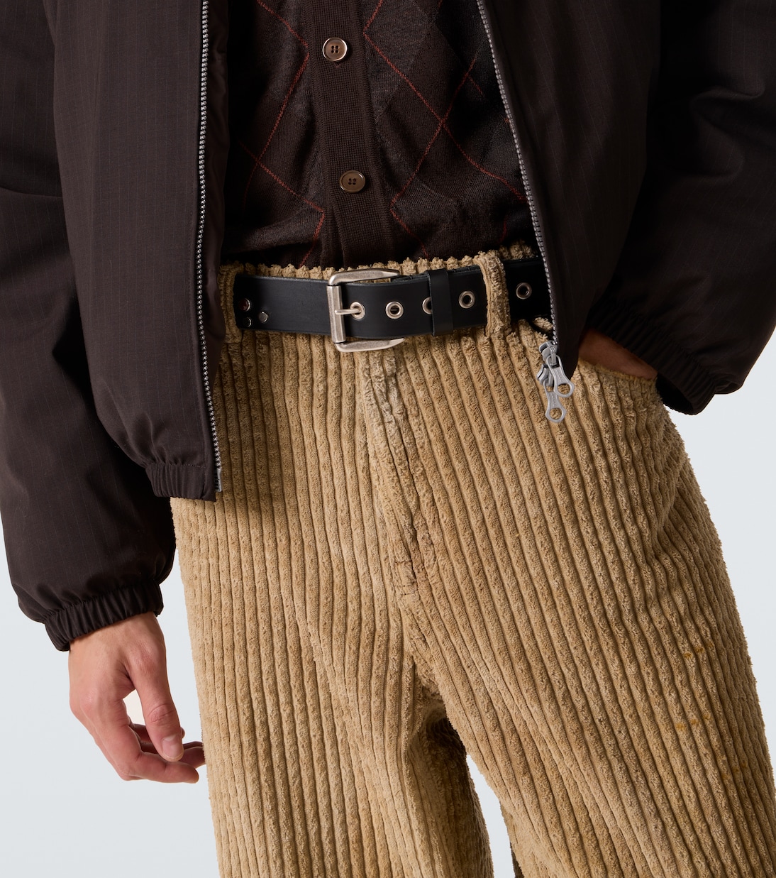 Vortex embellished leather belt | Our Legacy