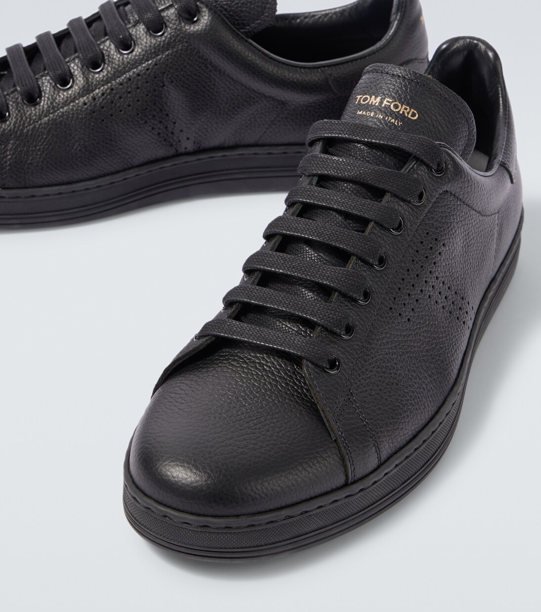Warwick perforated leather sneakers | Tom Ford
