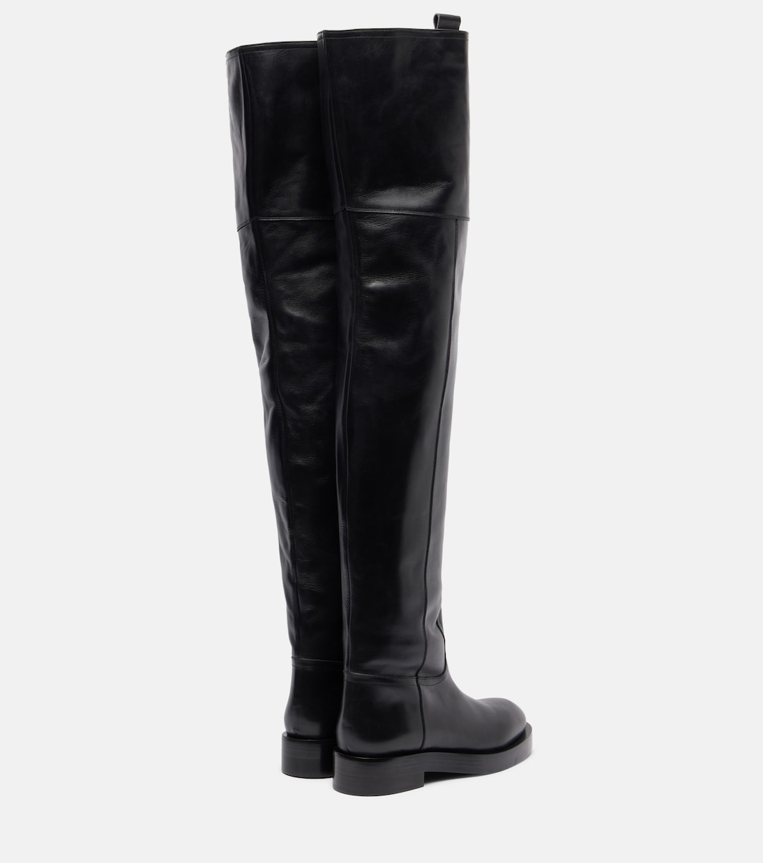 Leather over-the-knee boots | Paris Texas