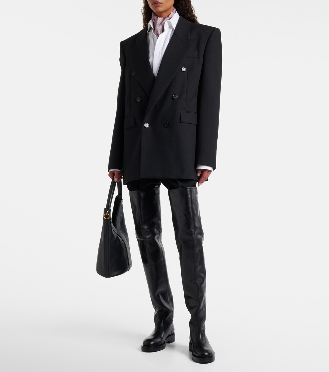 Leather over-the-knee boots | Paris Texas