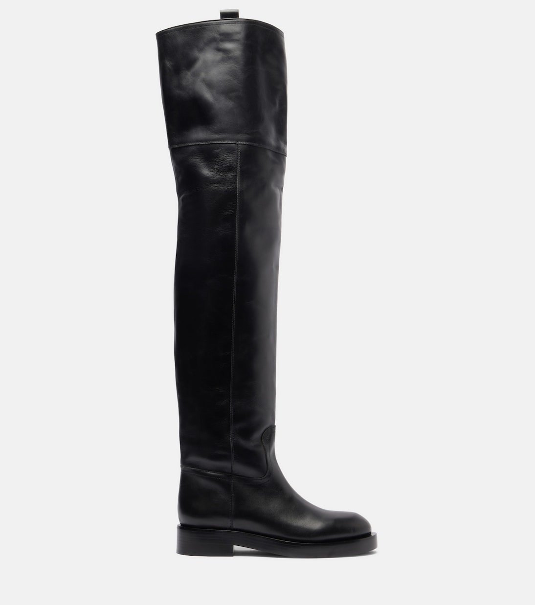 Leather over-the-knee boots | Paris Texas