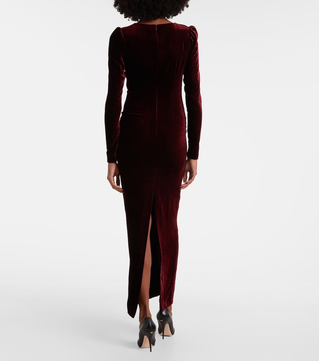 Bow-detail cutout velvet gown | Alessandra Rich