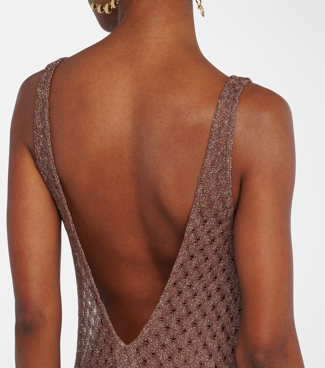 Abito lungo in maglia di lamé | Missoni