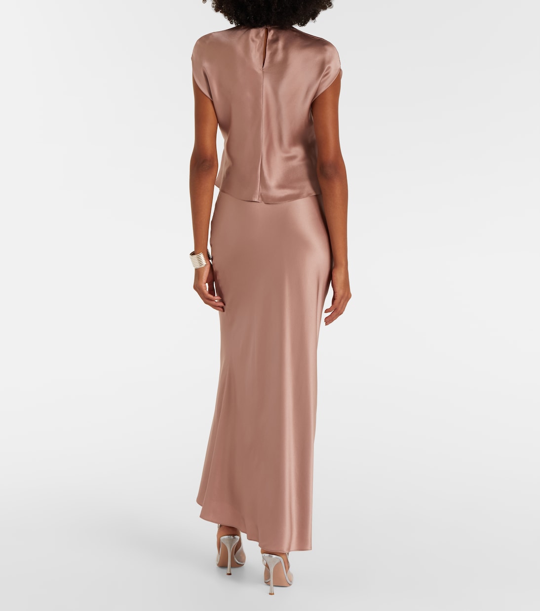 Silk satin maxi skirt | The Sei