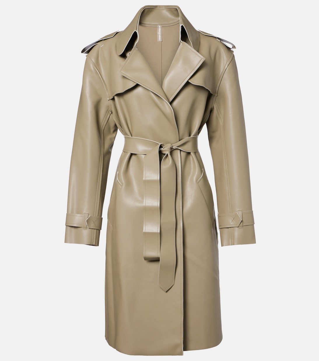 Coated trench coat | Norma Kamali