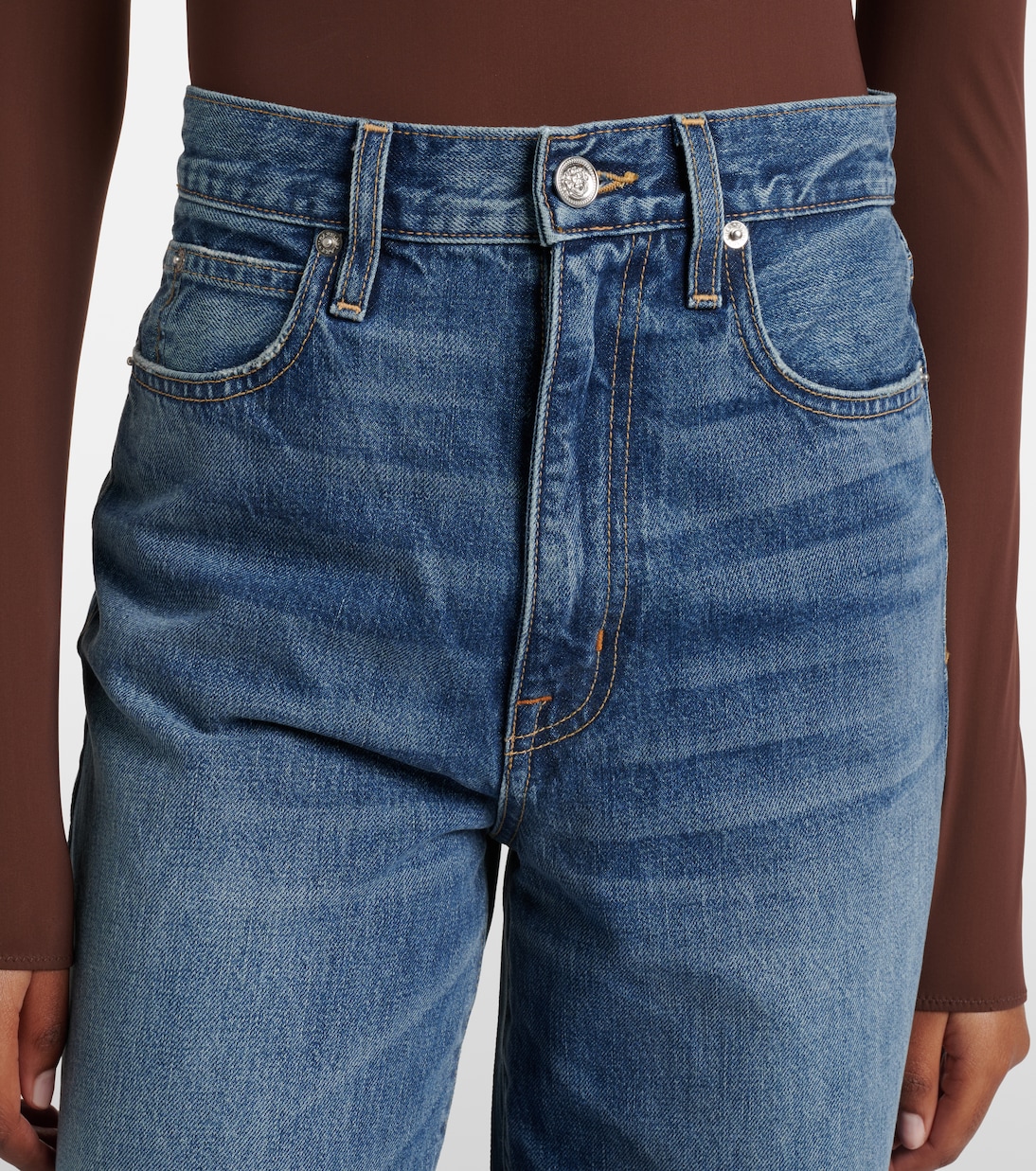 Eva faded wide-leg jeans | Slvrlake