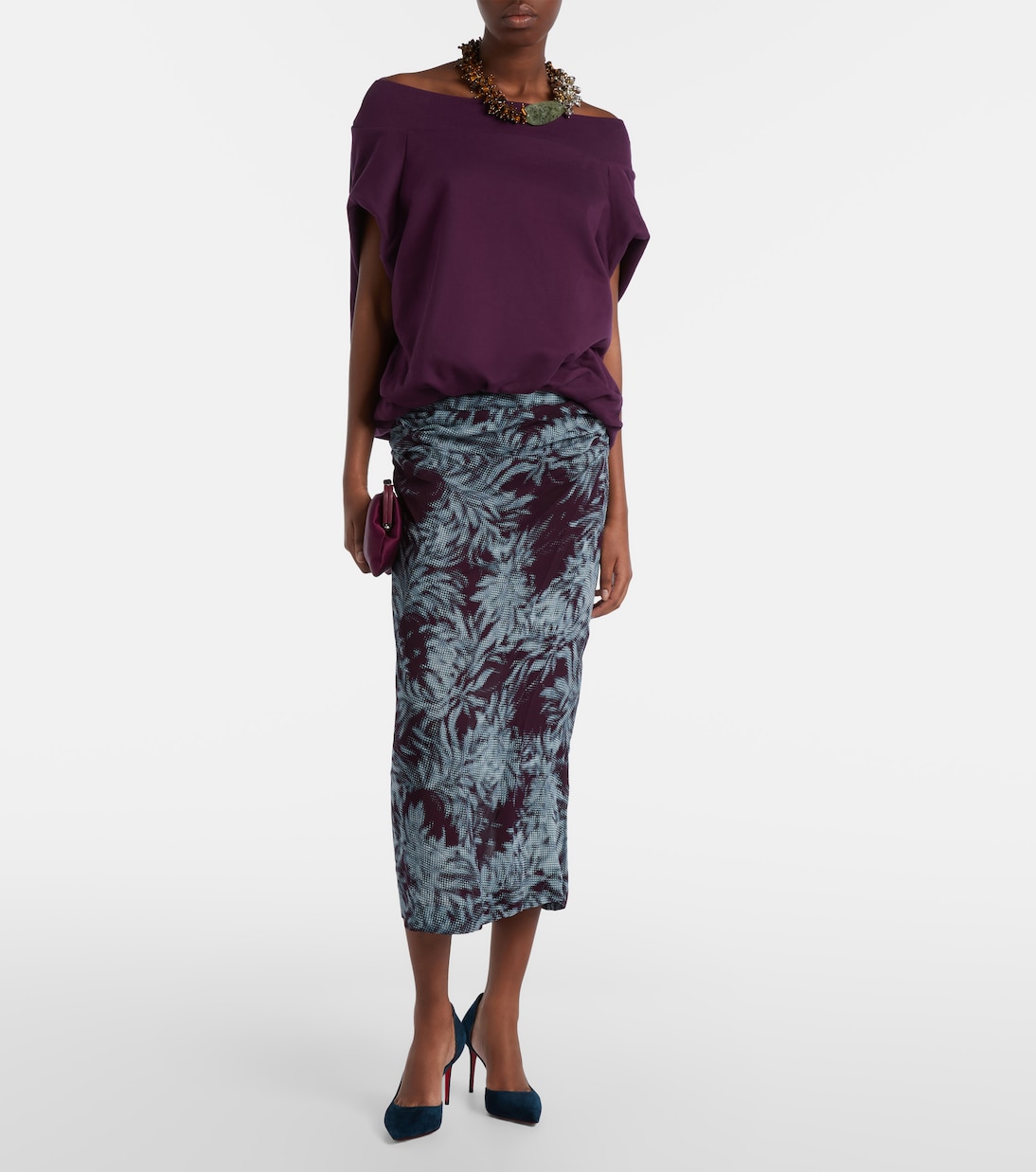 Iriza 85 suede d'Orsay pumps | Christian Louboutin