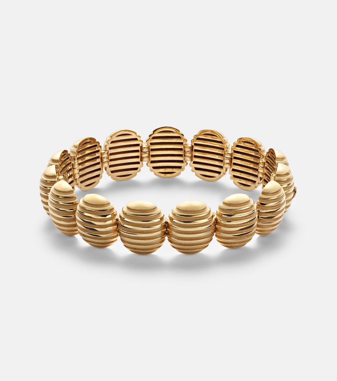 Isla Oval Link 18kt gold (750/1000) bracelet | Pamela Zamore