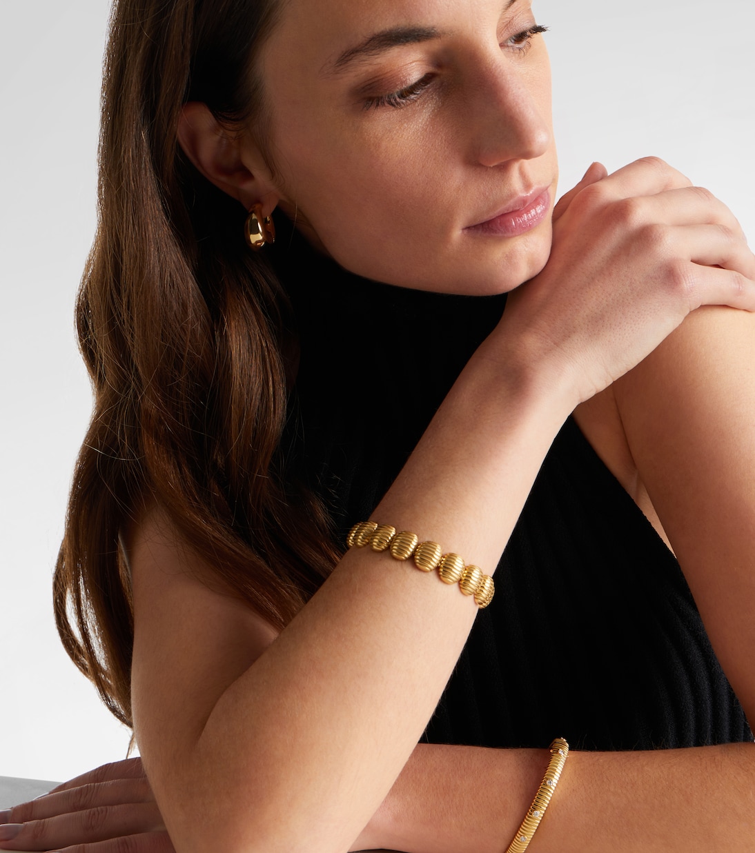 Isla Oval Link 18kt gold (750/1000) bracelet | Pamela Zamore