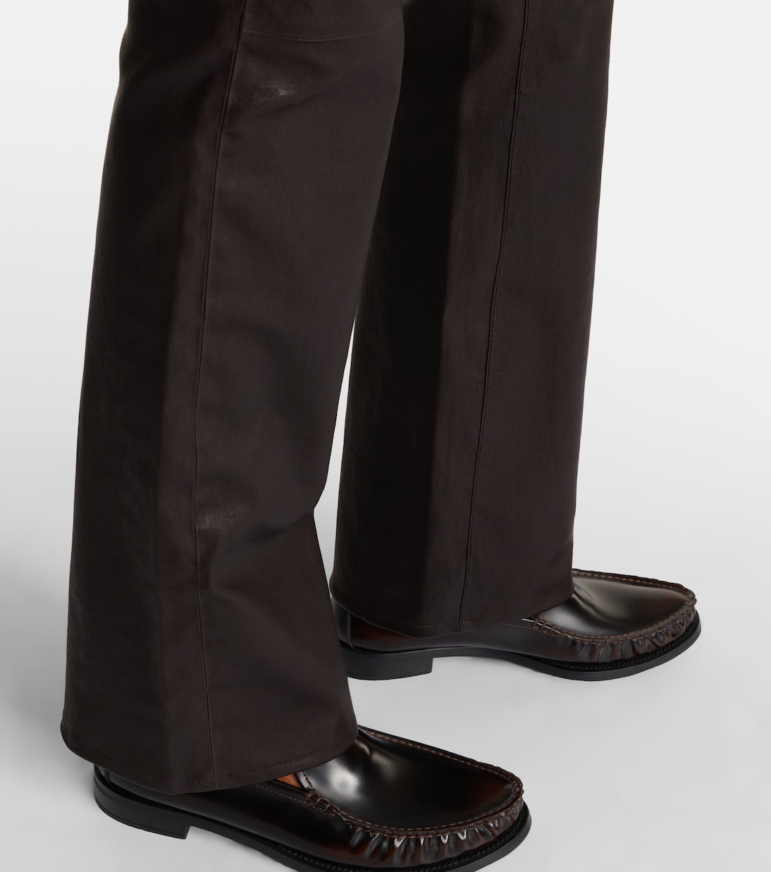 Reboot Crop leather bootcut pants | Frame