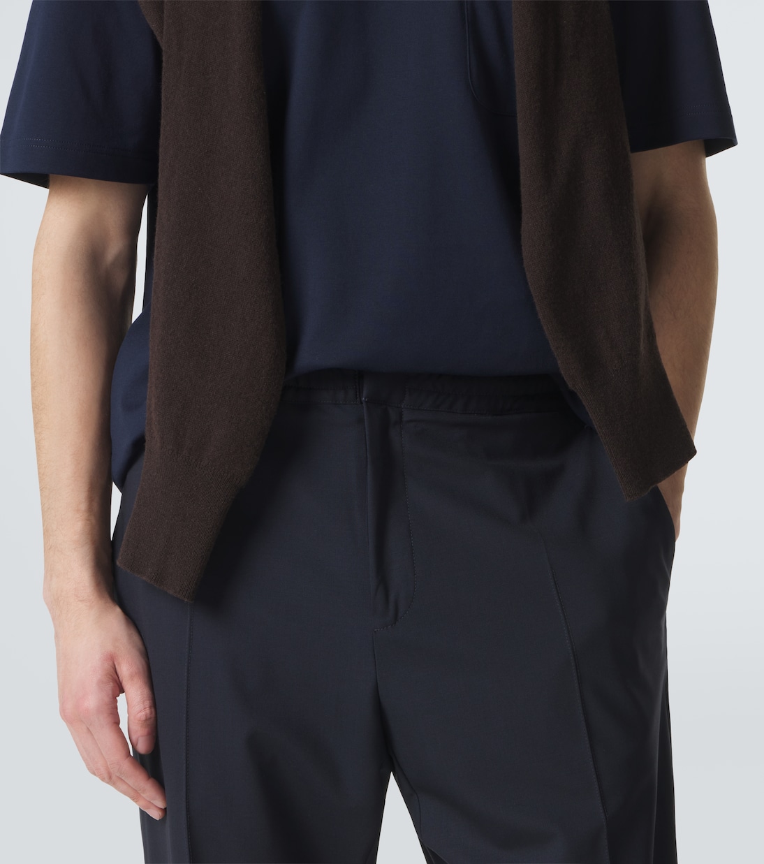 Wool-blend tapered pants  | Berluti