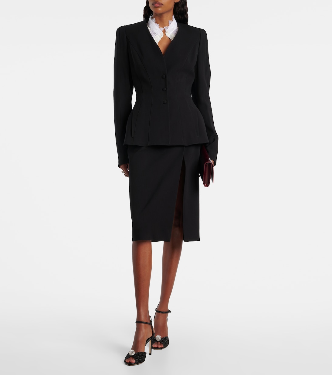 Sacora 85 glitter peep-toe sandals | Jimmy Choo