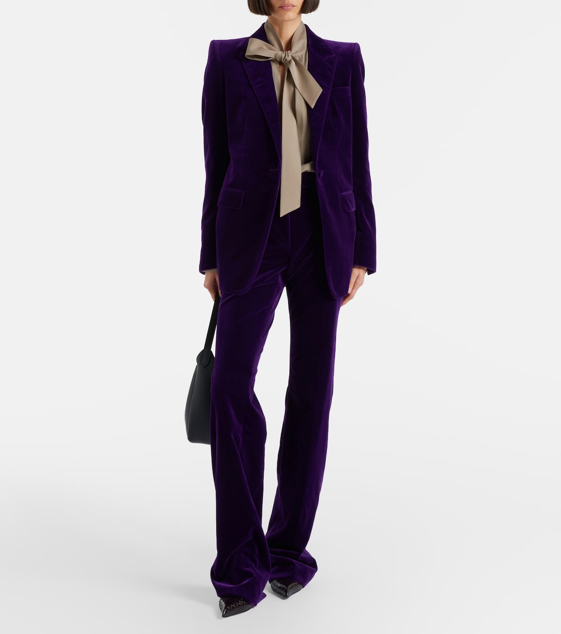 Tie-neck silk georgette blouse | Tom Ford