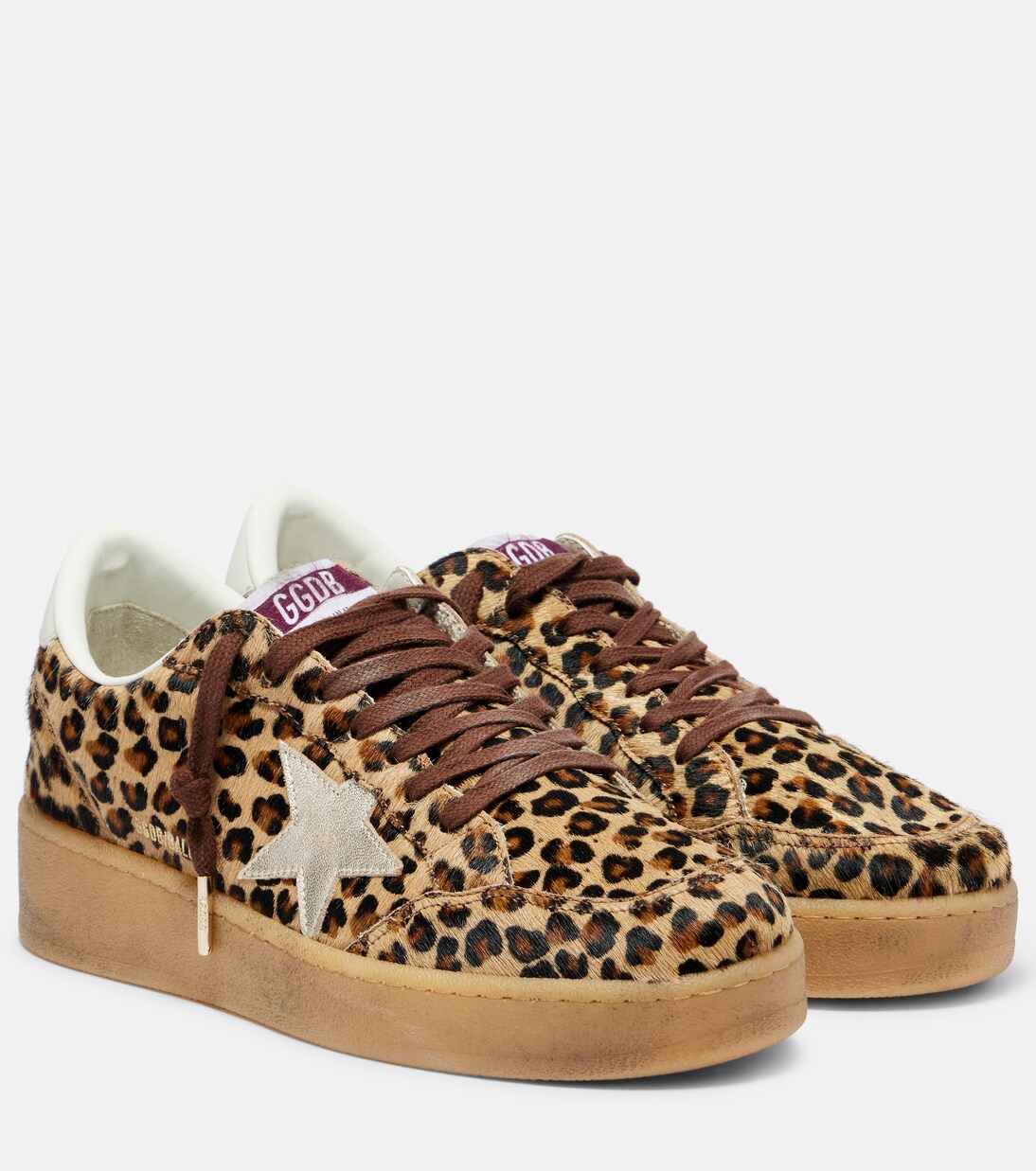 Baskets Ball Star en cuir façon poulain | Golden Goose