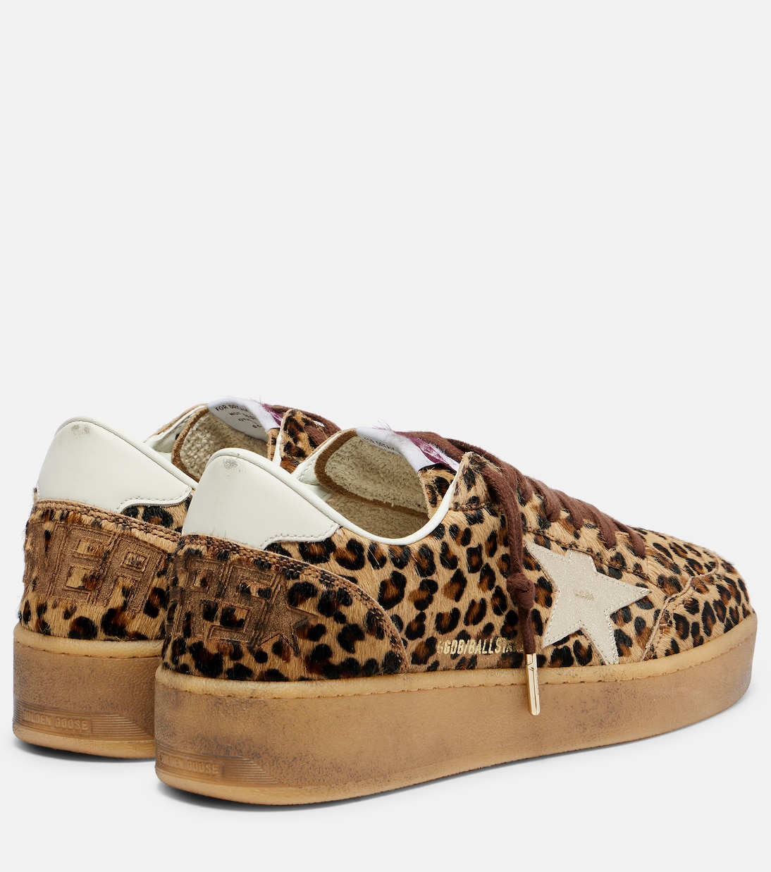 Baskets Ball Star en cuir façon poulain | Golden Goose