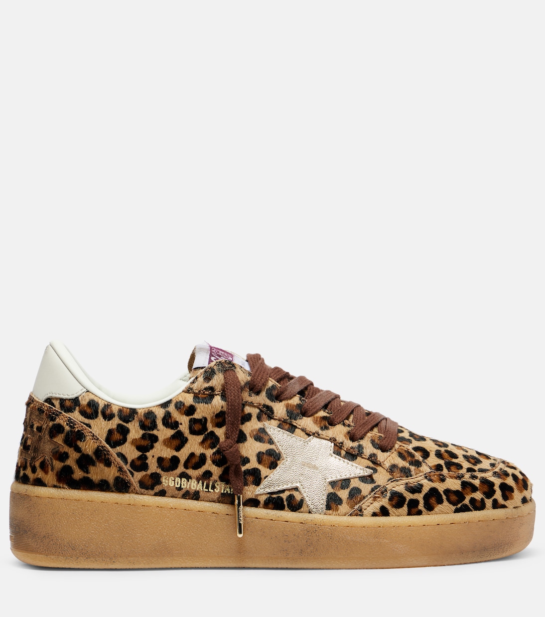 Baskets Ball Star en cuir façon poulain | Golden Goose