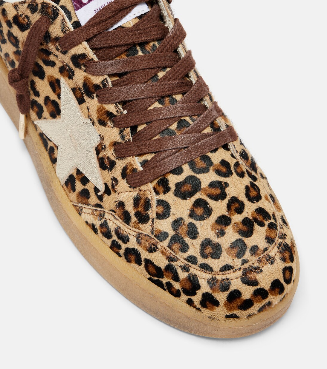 Baskets Ball Star en cuir façon poulain | Golden Goose