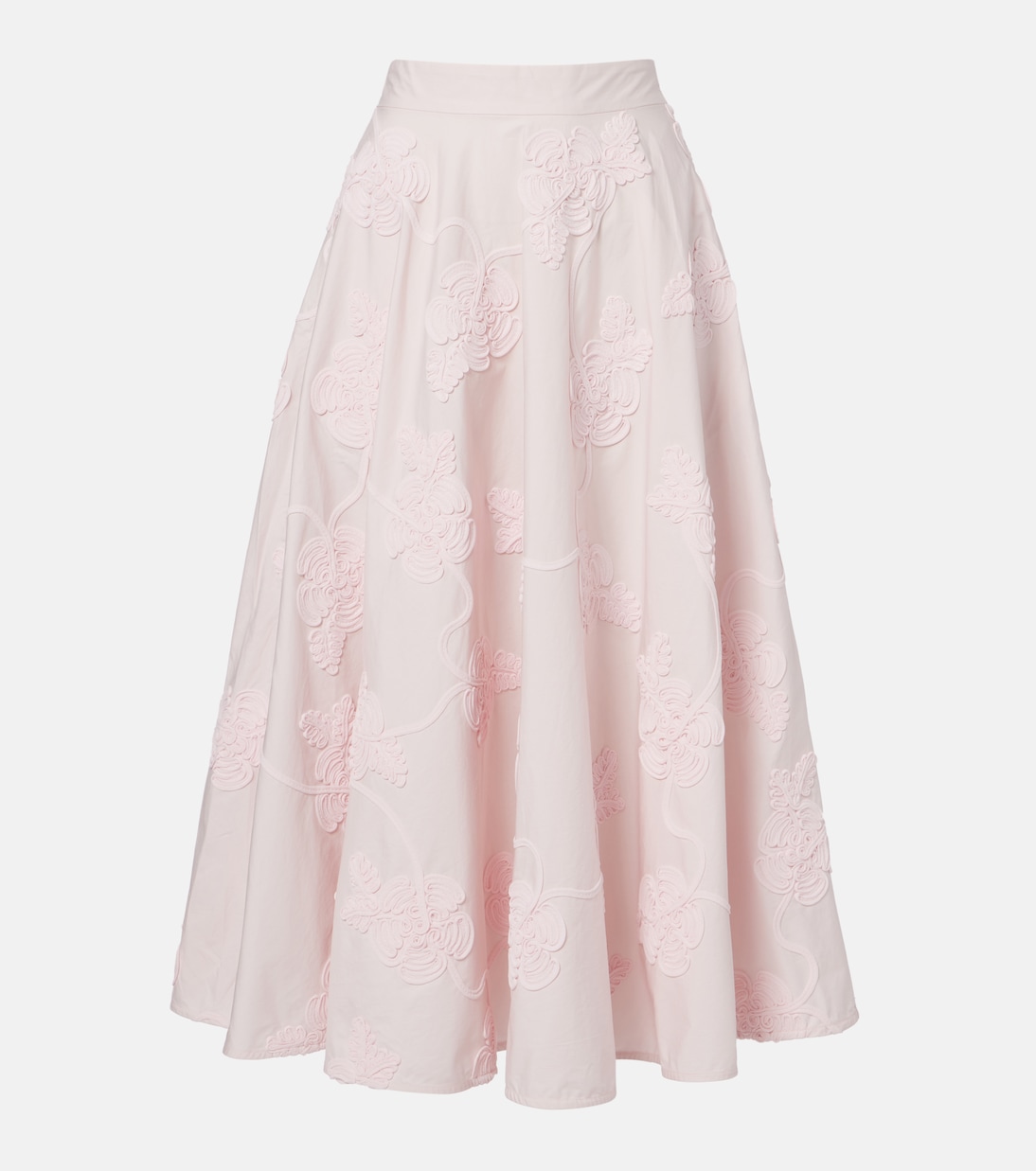 Berty embroidered cotton midi skirt | Rotate
