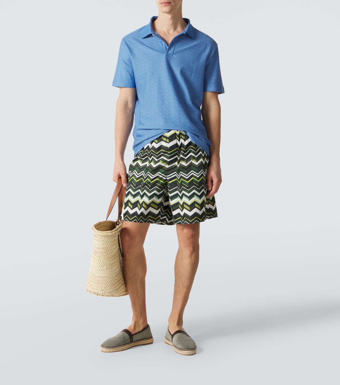 Zigzag cotton polo shirt | Missoni
