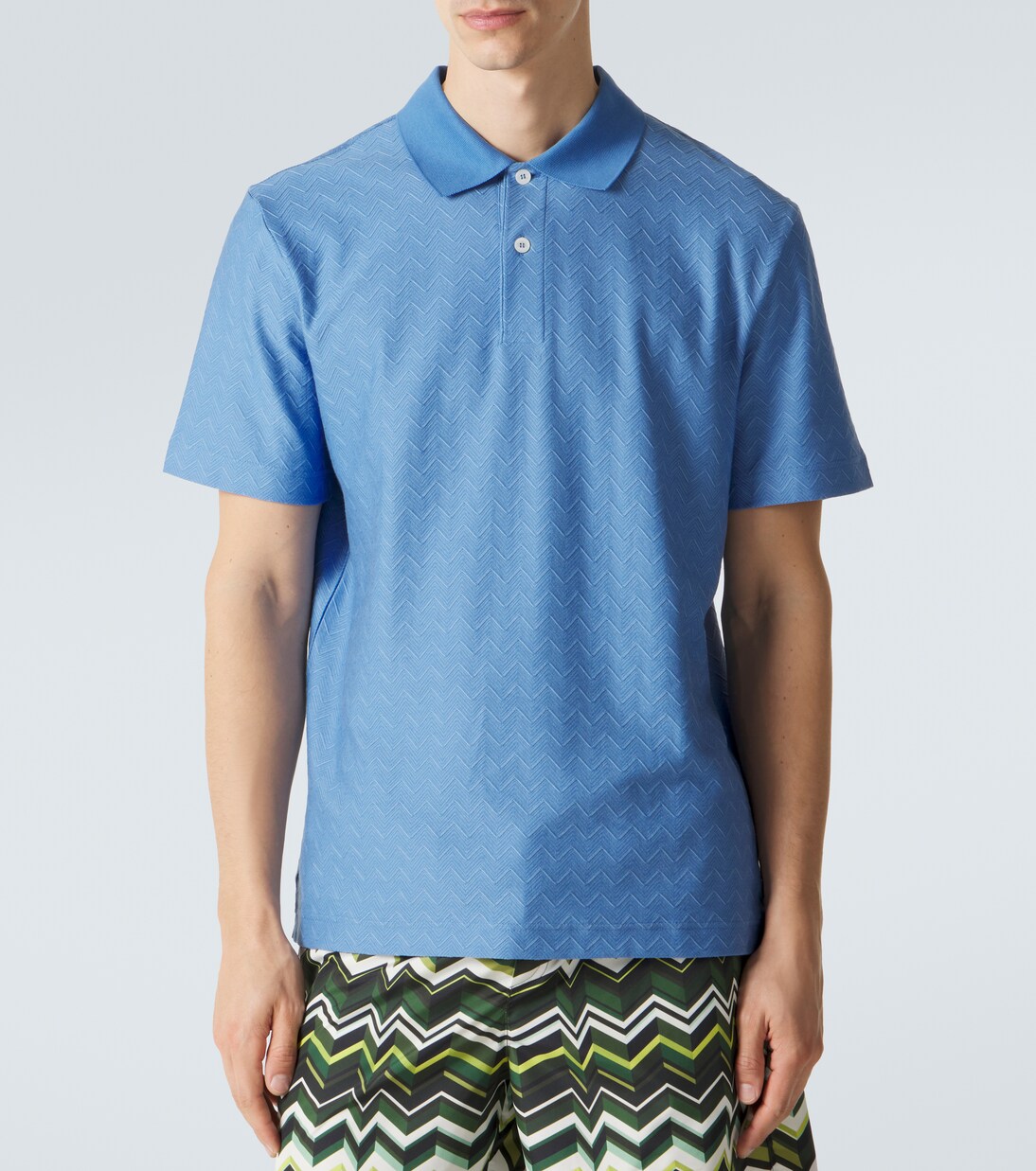 Zigzag cotton polo shirt | Missoni