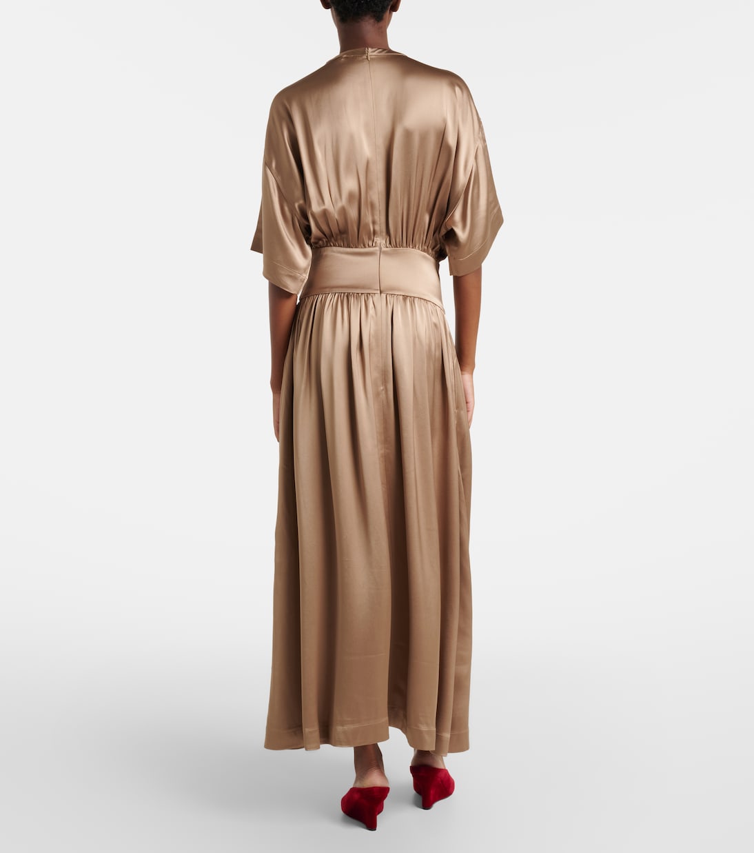 Robe midi en satin | Toteme