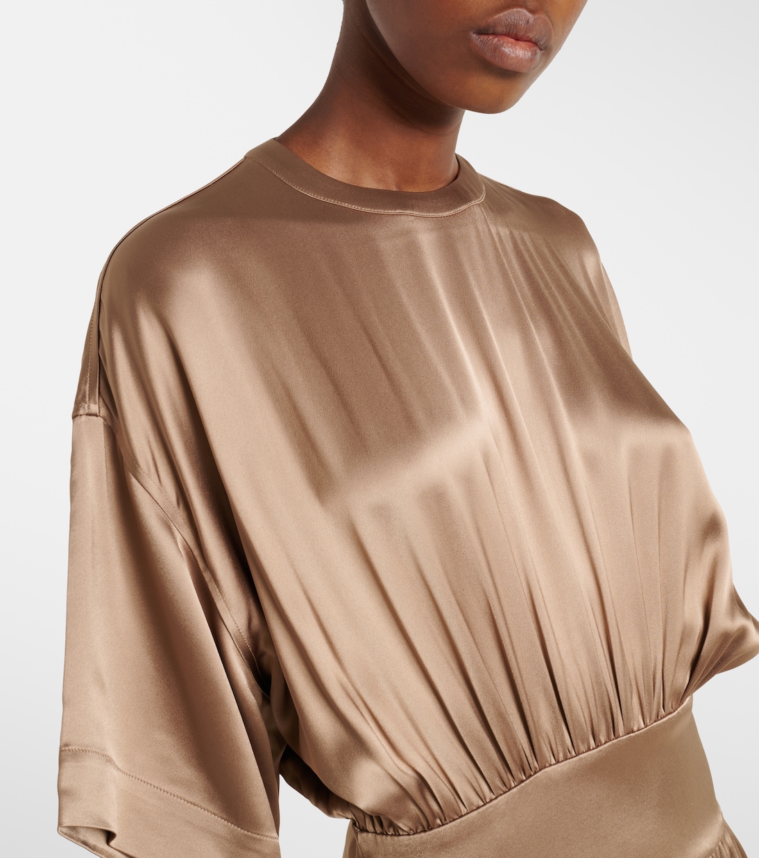 Robe midi en satin | Toteme