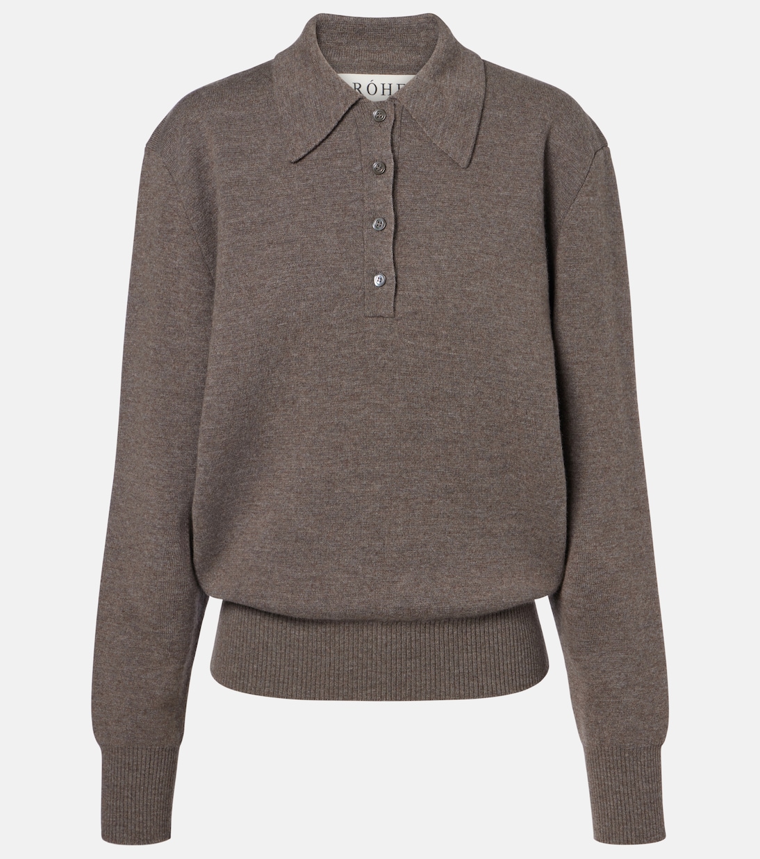 Wool and cashmere polo sweater | Róhe