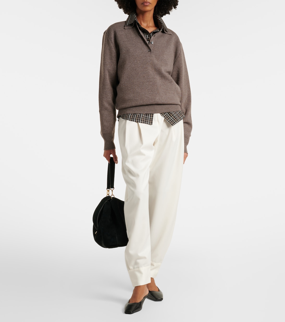 Wool and cashmere polo sweater | Róhe