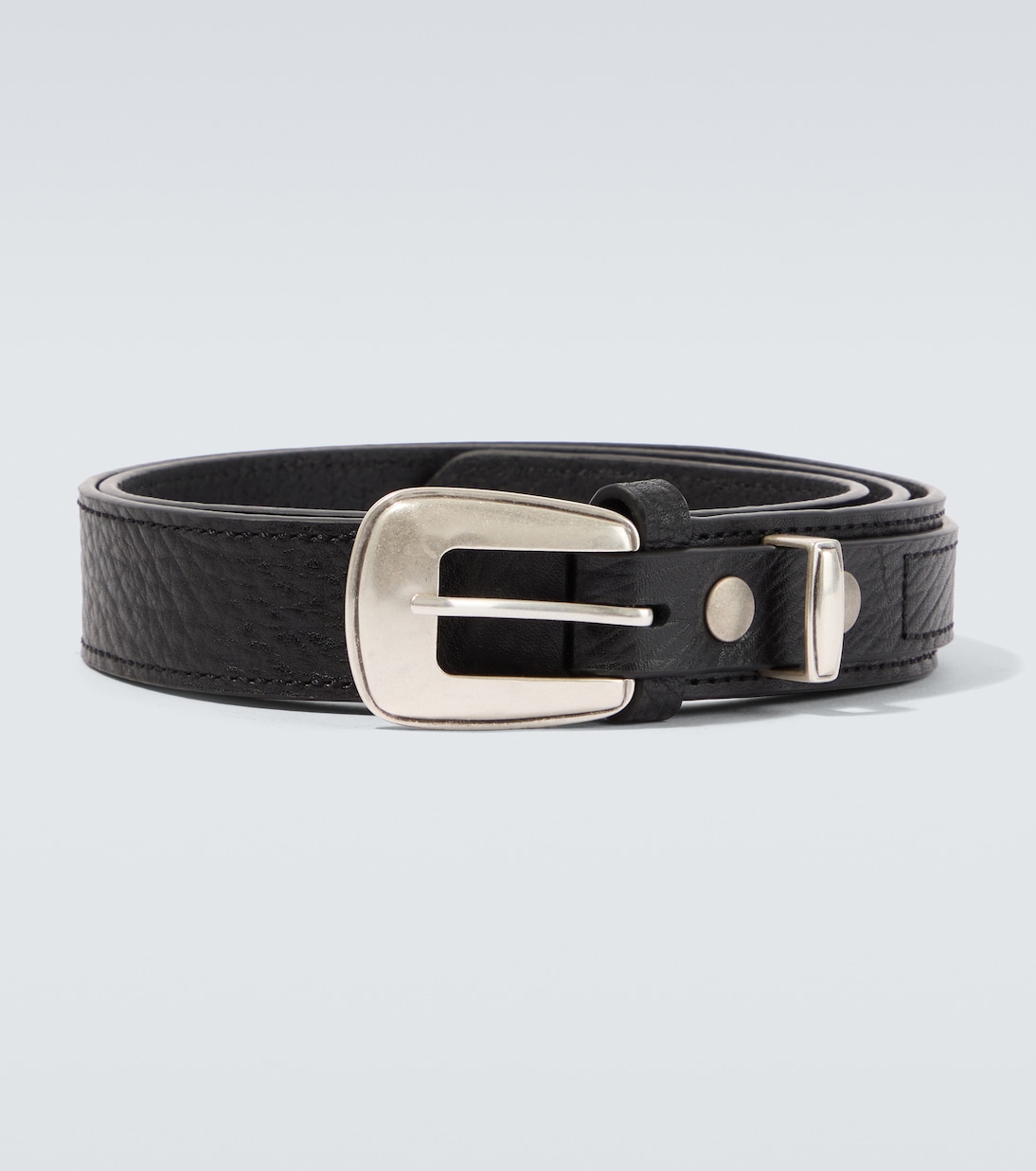 Layered leather belt | Lemaire