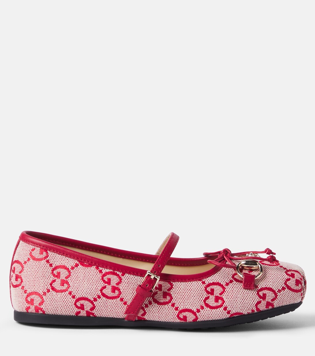 Mary-Jane-Ballerinas GG Horsebit aus Canvas | Gucci Kids