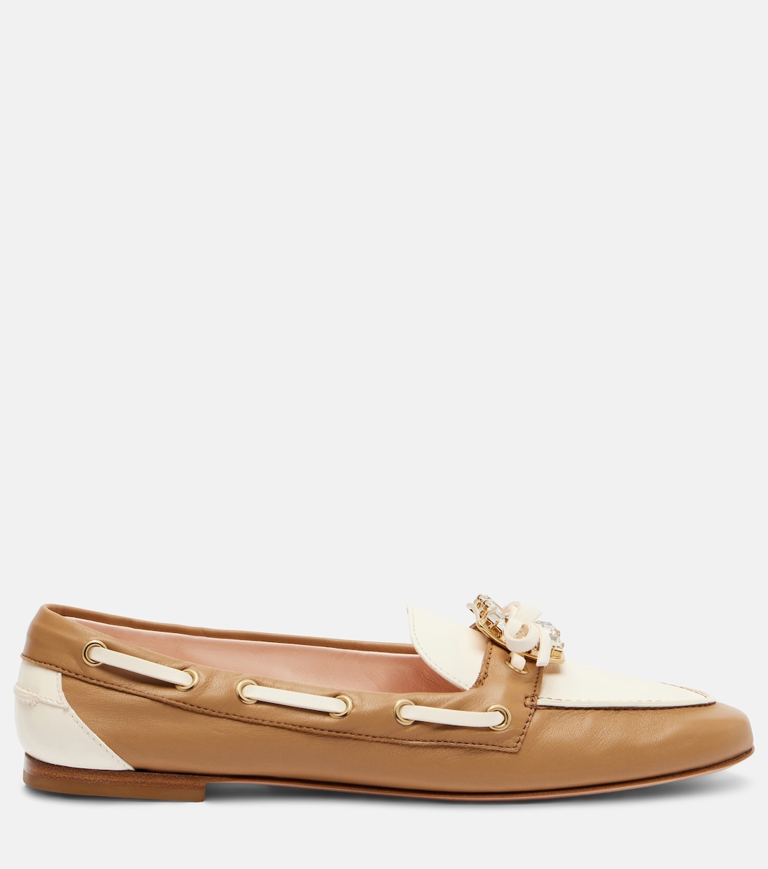 Verzierte Segelschuhe aus Leder | Roger Vivier