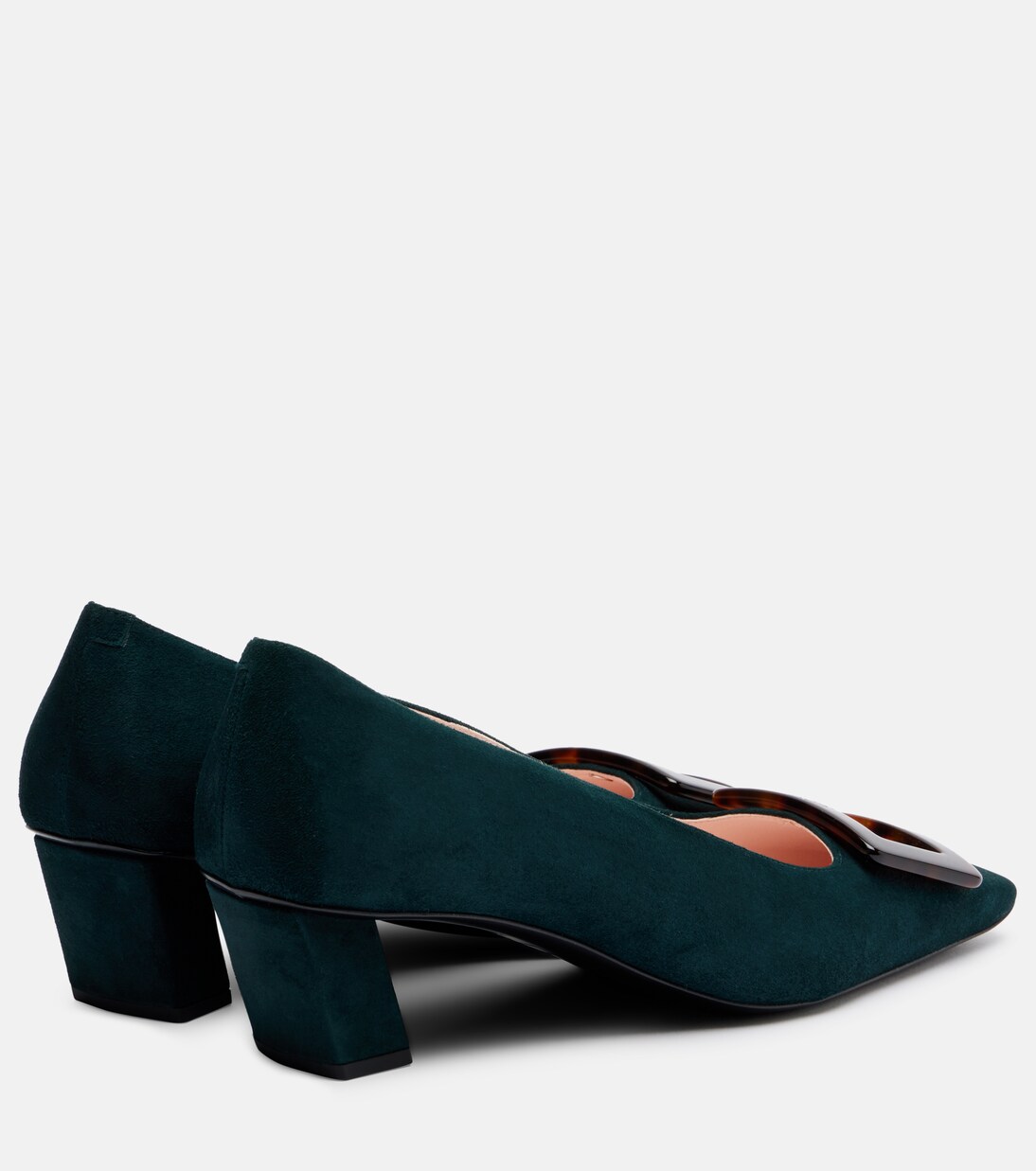 Belle Vivier 45 Suede Pumps In Green Roger Vivier Mytheresa Belle Vivier 45 Suede Pumps In Green Roger Vivier Mytheresa