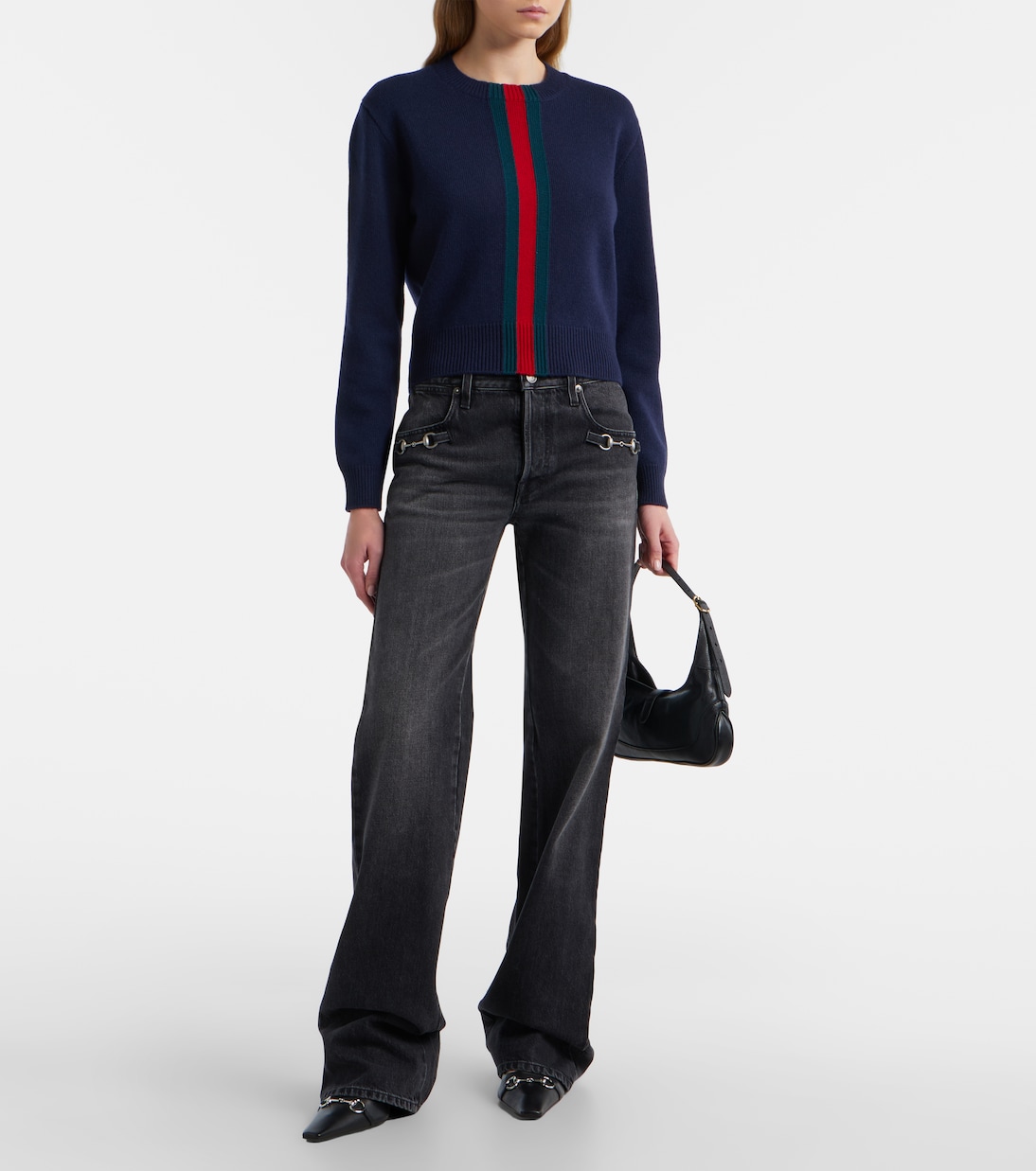 Web Stripe wool sweater | Gucci