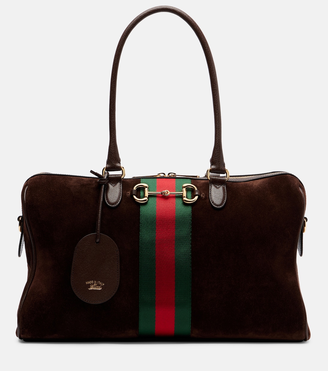 Gucci Borsetto Large suede duffel bag | Gucci