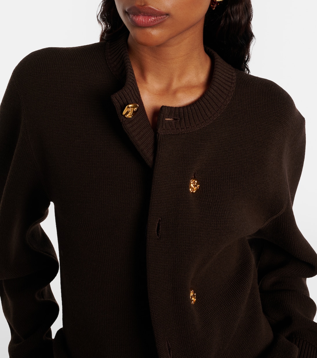 Cardigan en laine et coton | Bottega Veneta