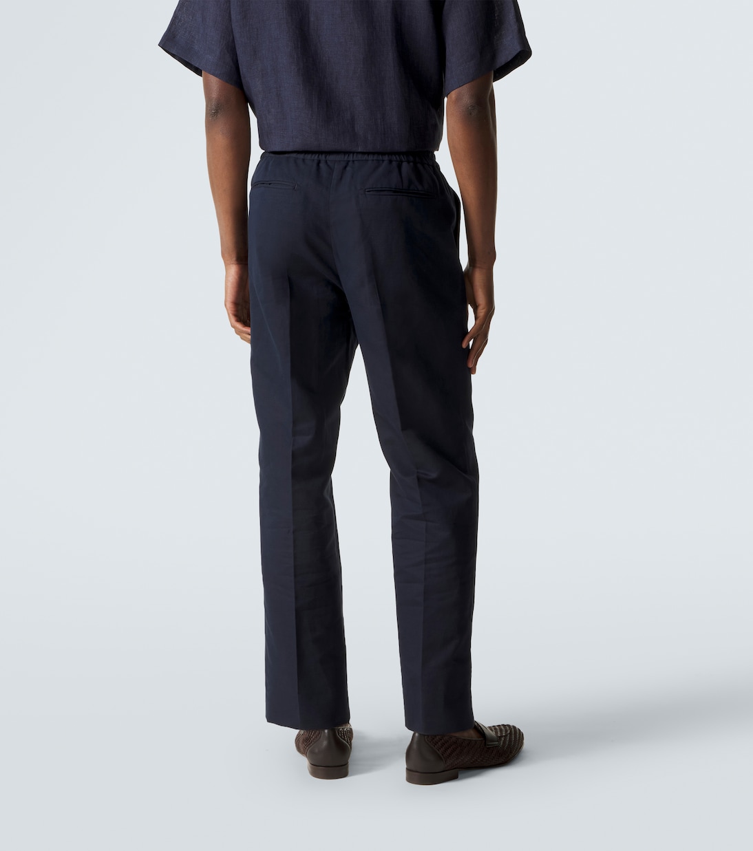 Linen and cotton straight pants | Brioni