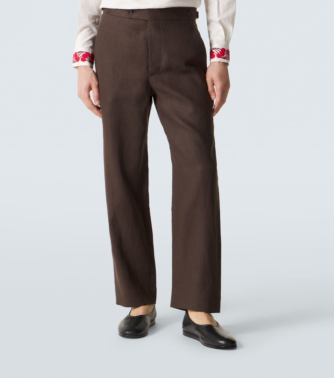 Linen straight pants | Bode