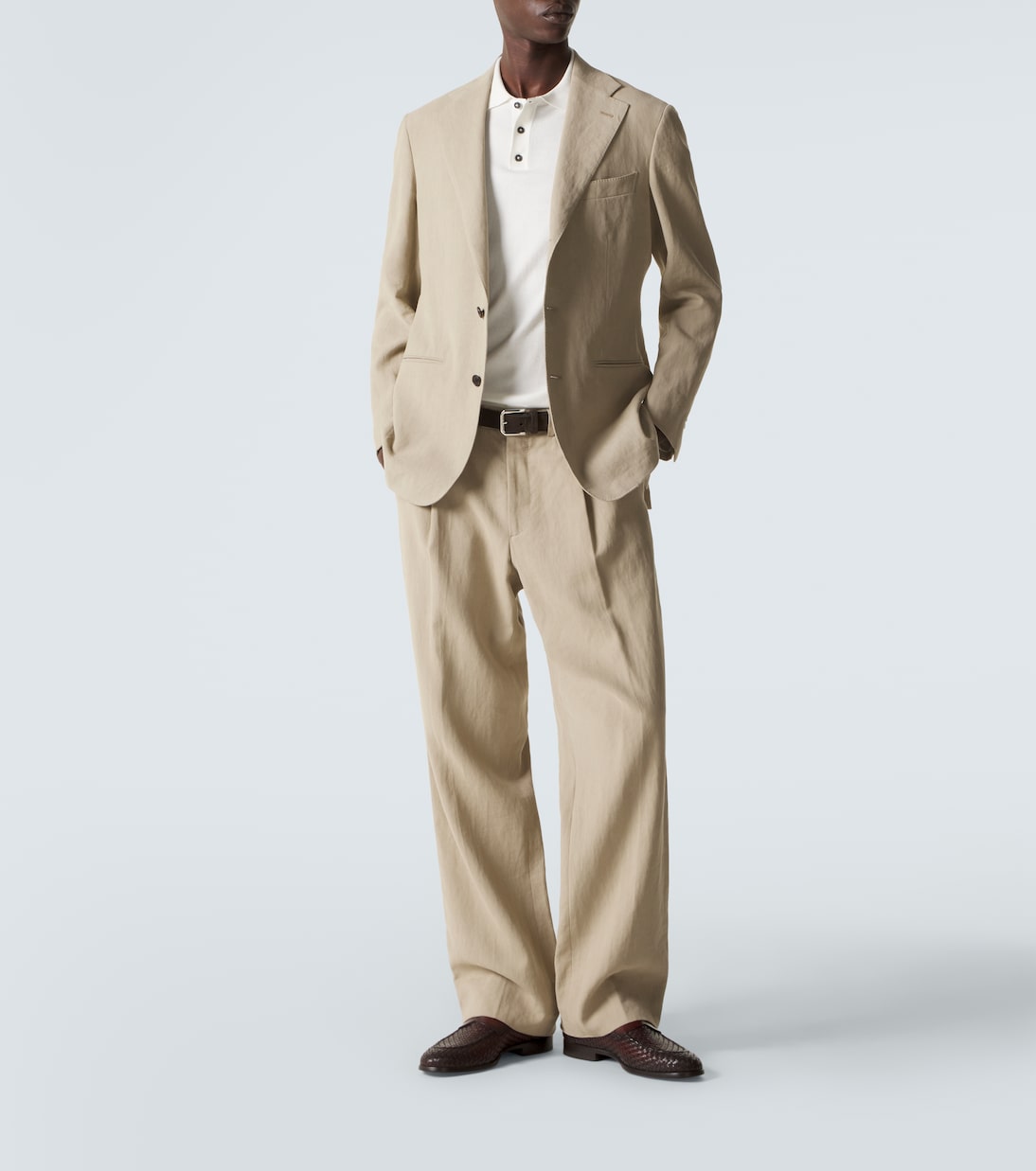 Woven leather penny loafers | Magnanni