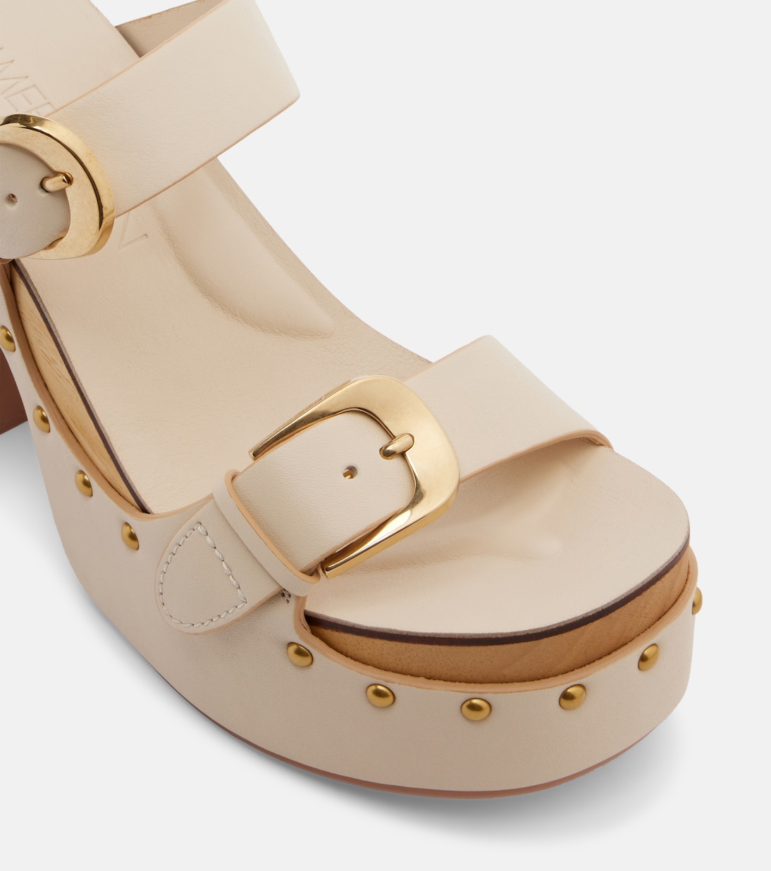 Sandales à plateau Alight en cuir à clous | Zimmermann