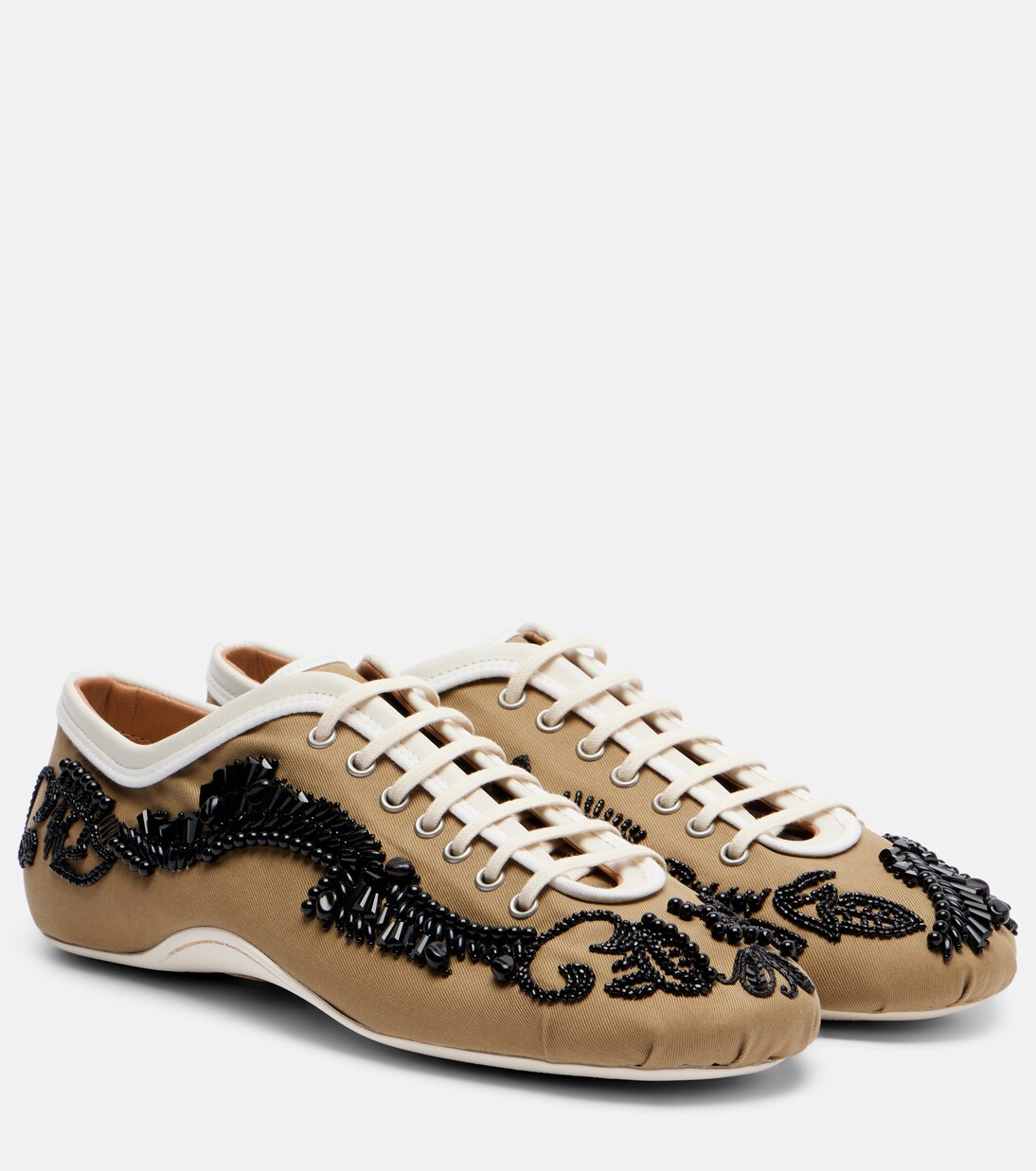 Embellished canvas sneakers | Dries Van Noten