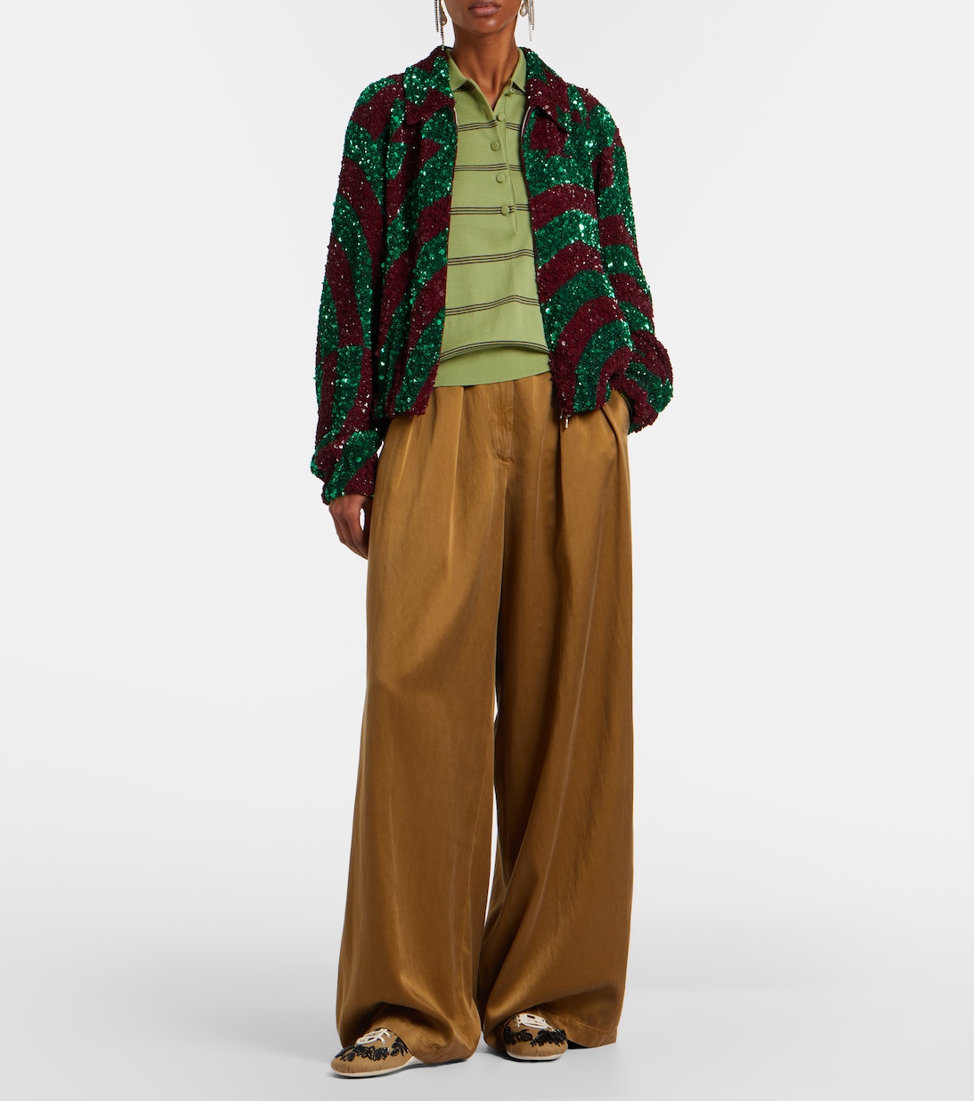 Embellished canvas sneakers | Dries Van Noten