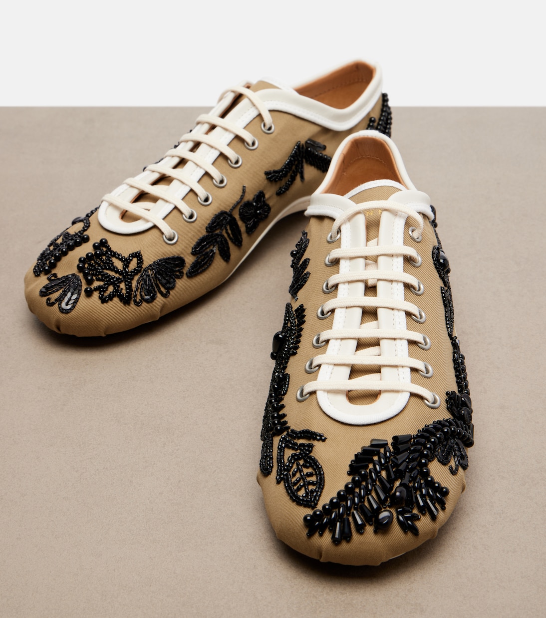 Embellished canvas sneakers | Dries Van Noten