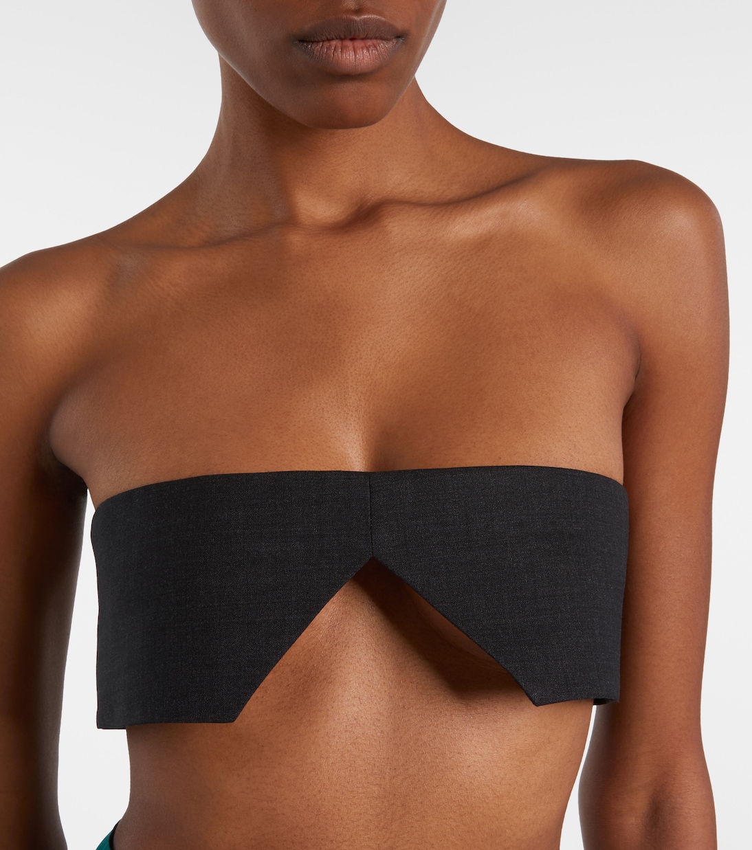 Bandeau-Top aus Wolle | Prada