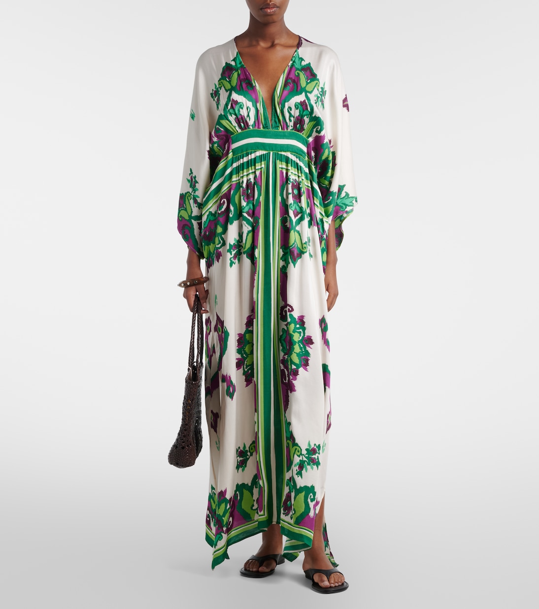 Sol花卉缎布罩衫裙 | Poupette St Barth