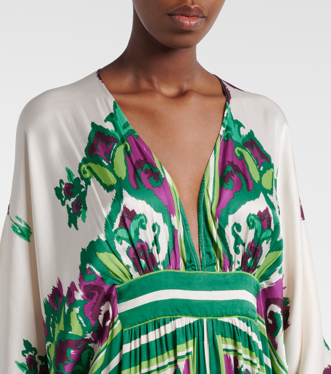 Sol花卉缎布罩衫裙 | Poupette St Barth